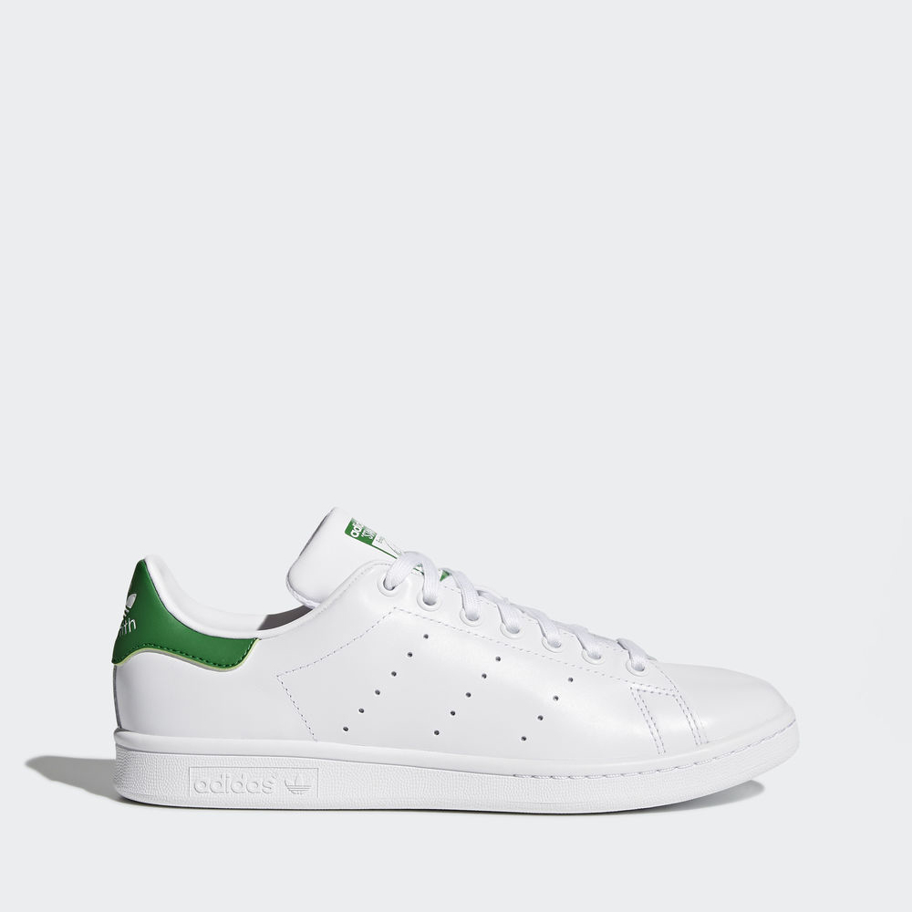 Adidas Stan Smith - Originals ανδρικα - Ασπρα/Ασπρα/Πρασινο,Μέγεθος: EU 36 – 54 2/3 (175JNVRM)